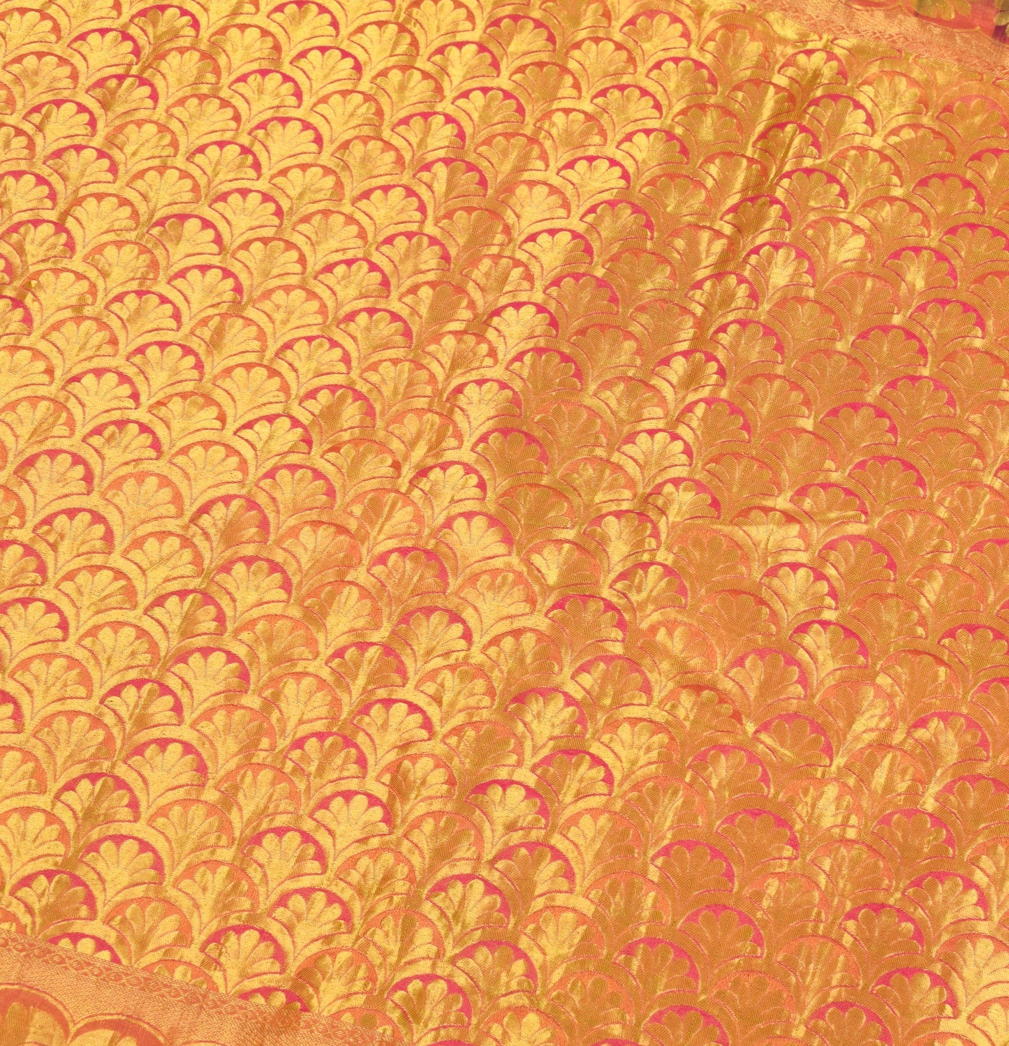 Sushila Vintage Purple Gold Kanchipuram Saree Zari Woven Paisley Pure Silk Sari
