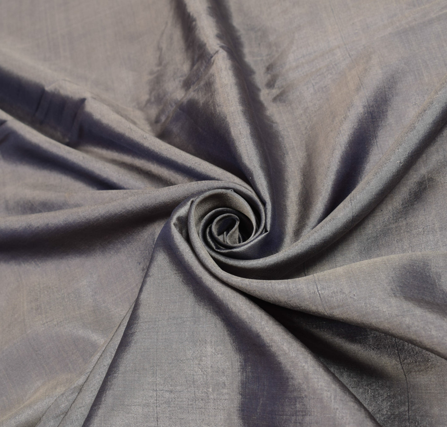 Sushila Vintage Banarasi handloom Saree Pure Silk Floral Woven Gray Sari Fabric