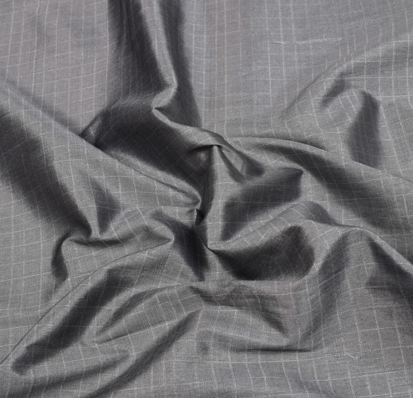 Sushila Vintage Grey Kanchipuram Saree contrasting Red Zari Border Art Silk Sari