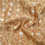 Sushila Vintage Heavy Banarasi Sari Woven Zari 100% Pure Satin Silk Beige Saree