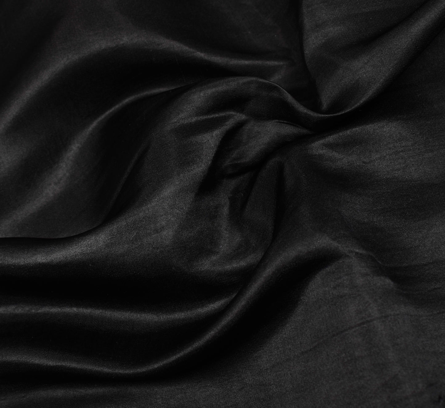 Sushila Vintage Heavy Black Saree 100%Pure Satin Silk Banarasi Woven Sari Fabric