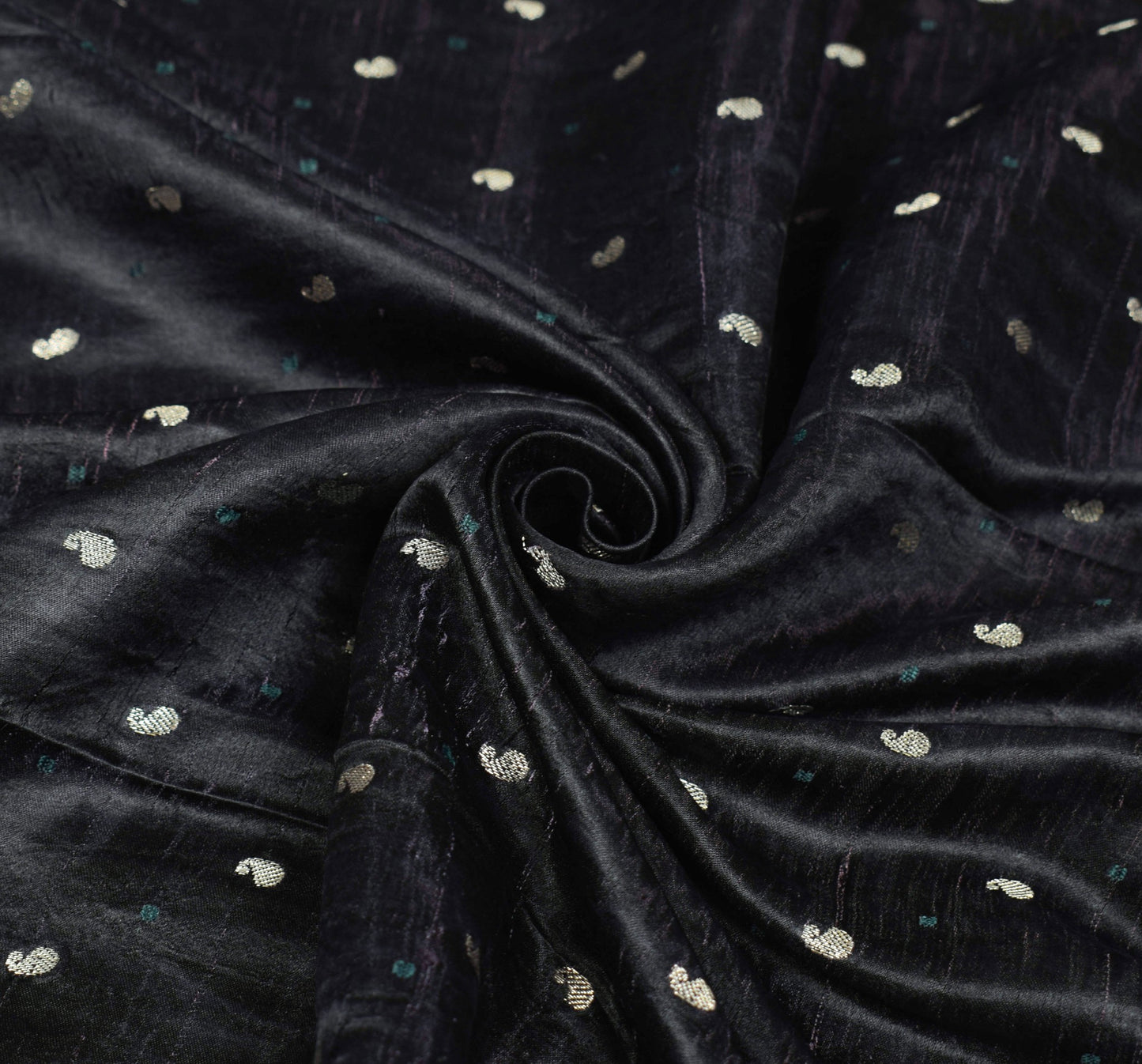 Sushila Vintage Heavy Saree Pure Satin Silk Banarasi Brocade Woven Sari Fabric