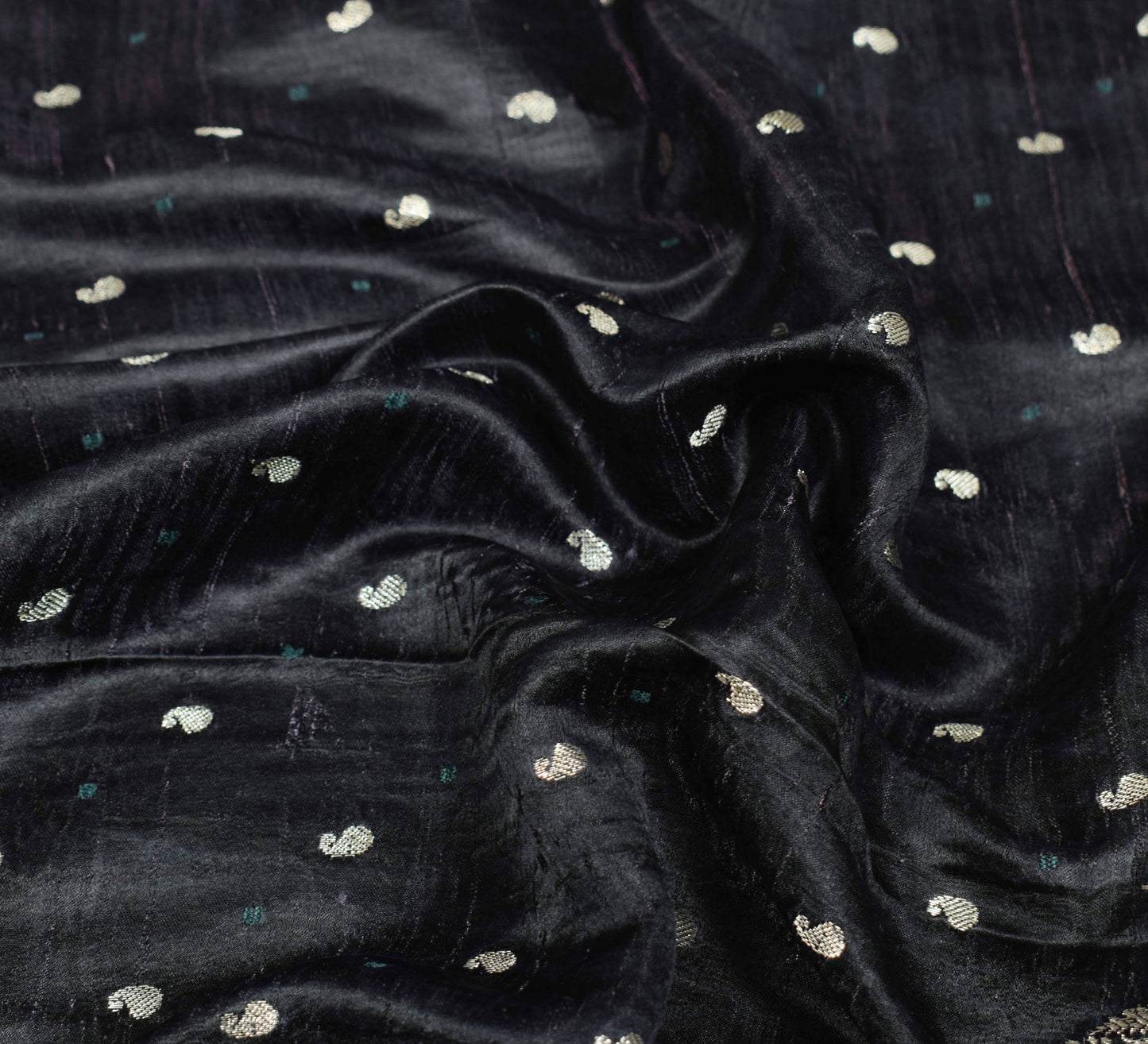 Sushila Vintage Heavy Saree Pure Satin Silk Banarasi Brocade Woven Sari Fabric