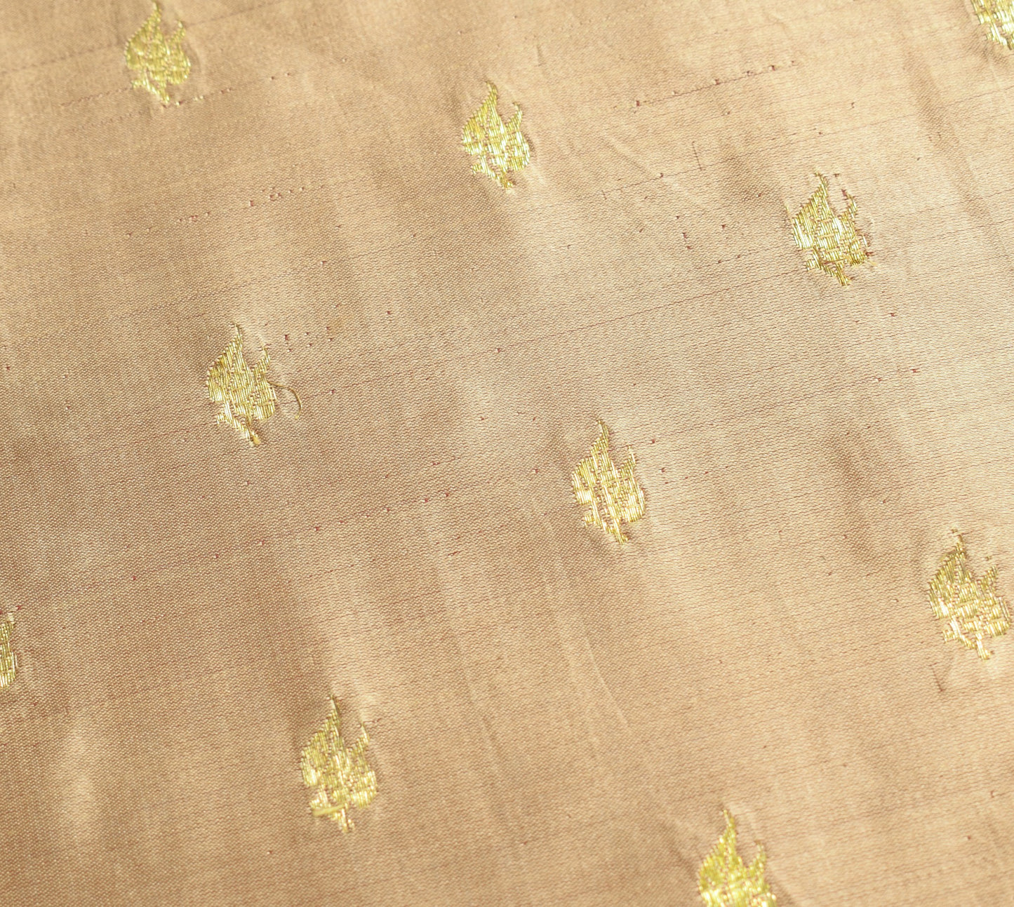 Sushila Vintage Heavy Saree Pure Satin Silk Banarasi Brocade Woven Beige Sari