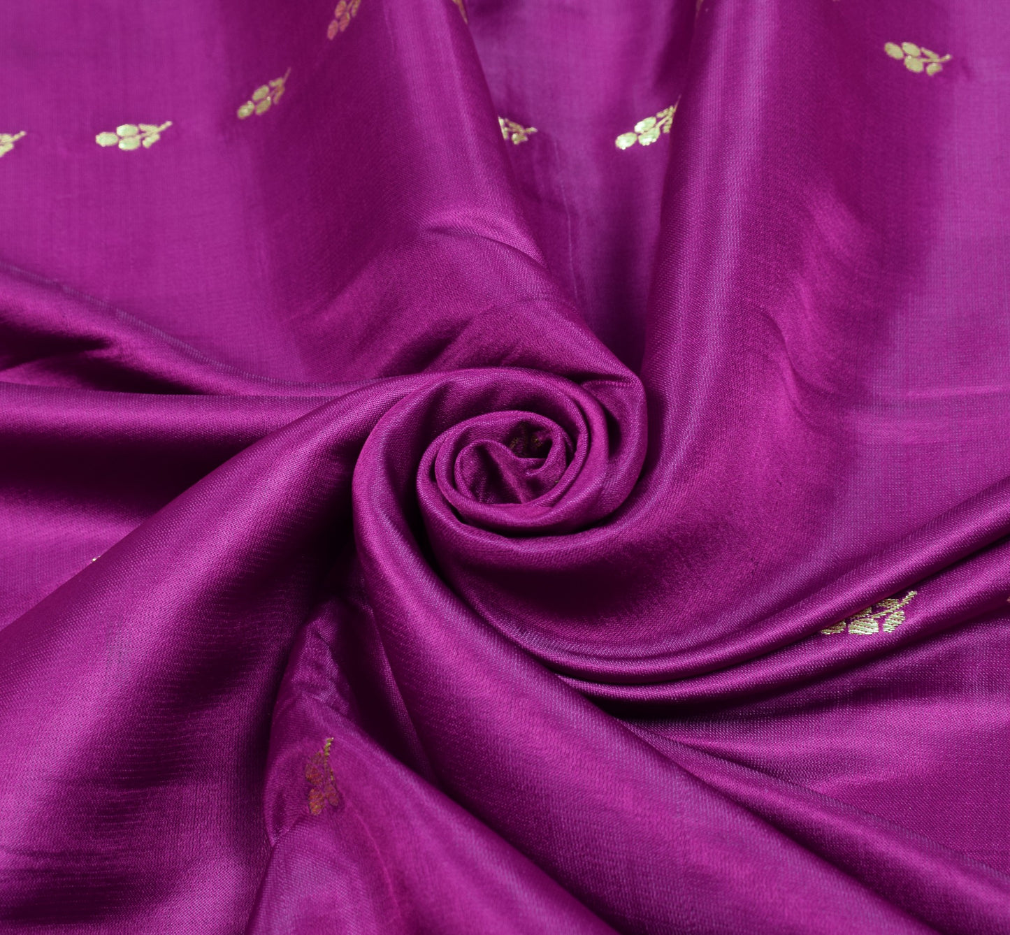Sushila Vintage Heavy Brocade Saree Pure Satin Silk Dark Magenta Banarasi Sari