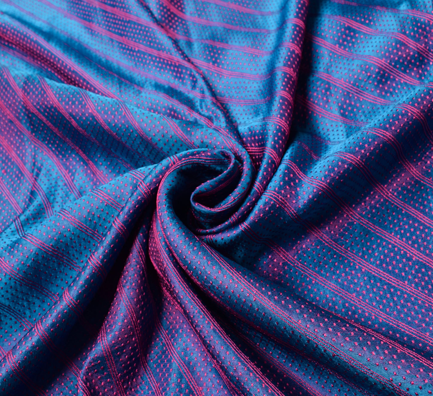 Sushila Vintage Banarasi Handloom Saree Pure Satin Silk Dual Tone Sari Fabric