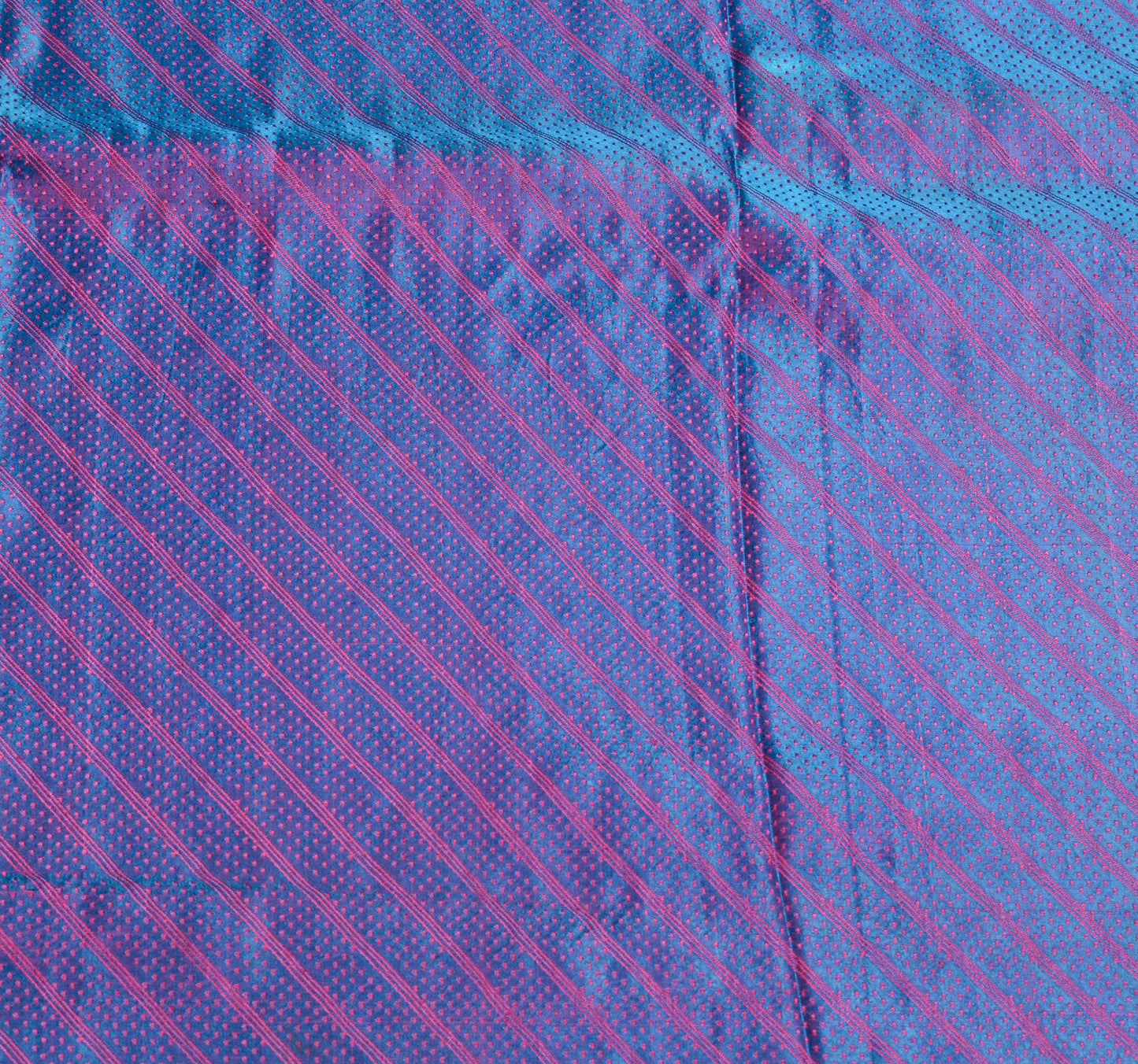 Sushila Vintage Banarasi Handloom Saree Pure Satin Silk Dual Tone Sari Fabric