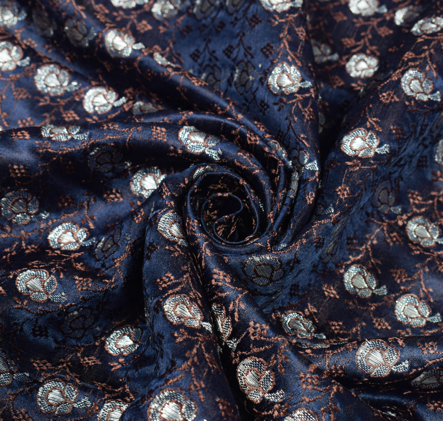 Sushila Vintage Heavy Blue Saree Pure Satin Silk Skirt Border Banarasi Sari