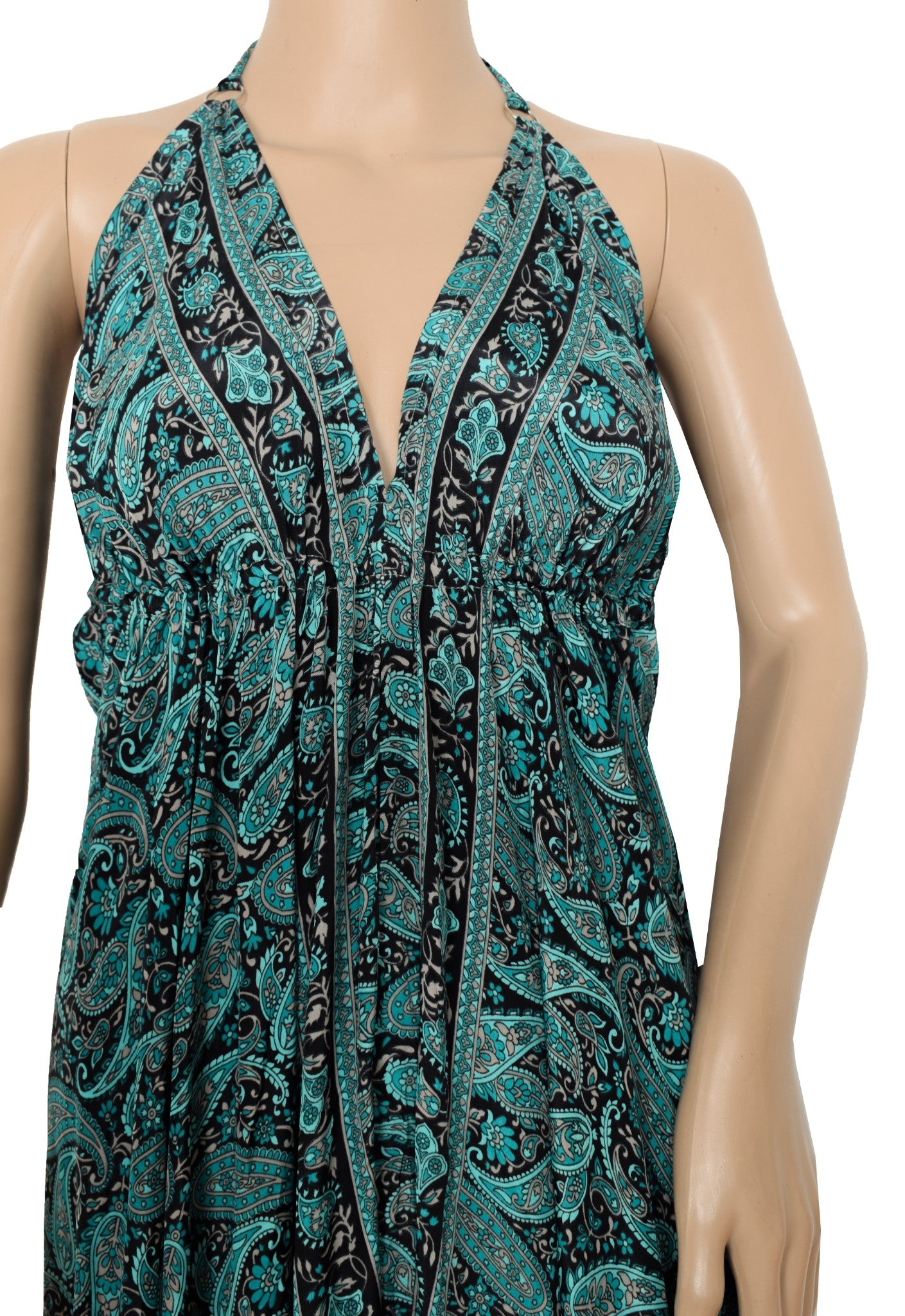Sushila Vintage Black Dress Recycled Art Silk Saree Summer Long Frock bohemian