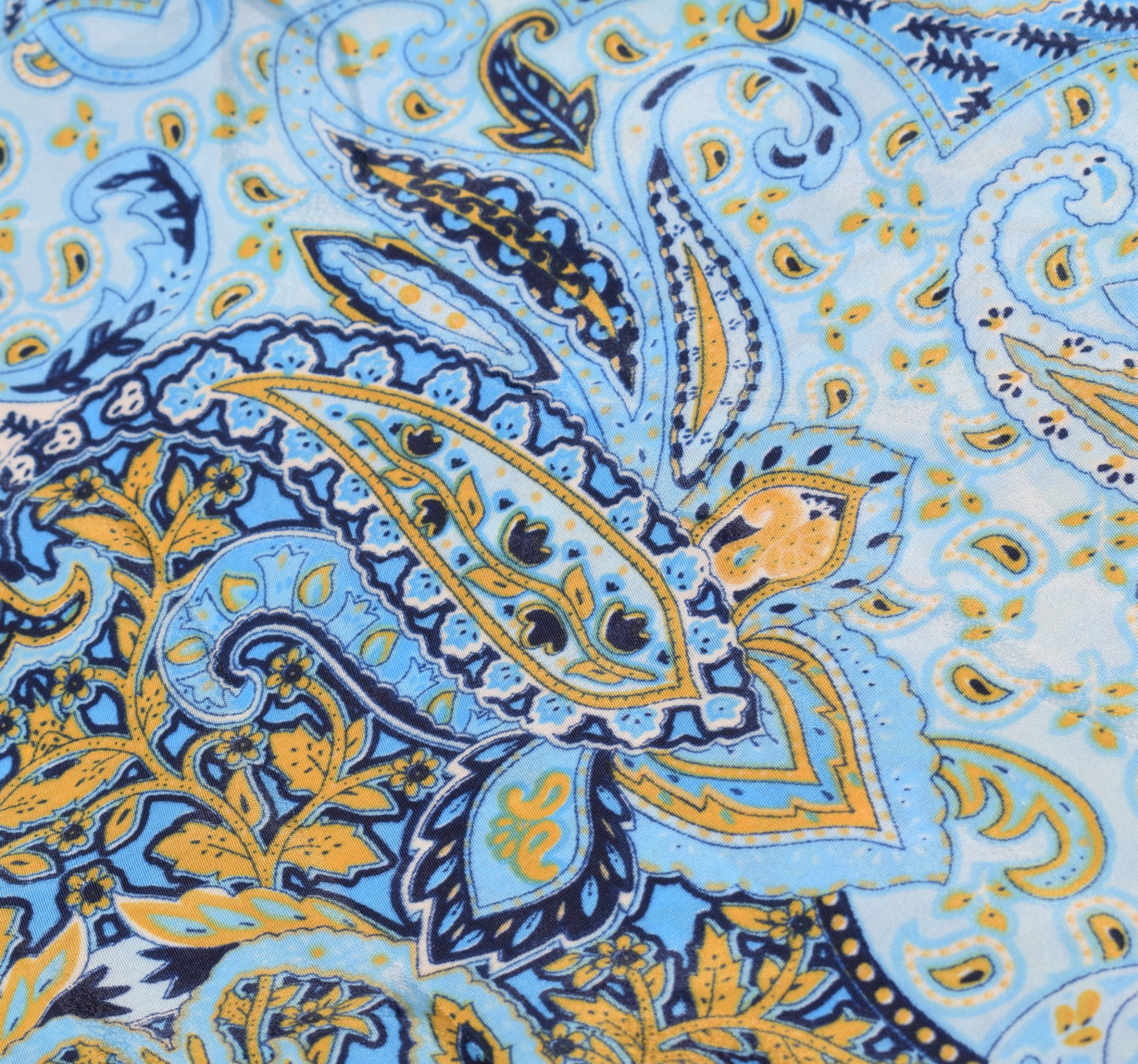Sushila Vintage Halter Neck Midi Dress Boho Paisley Flowy Summer Sundress Aqua