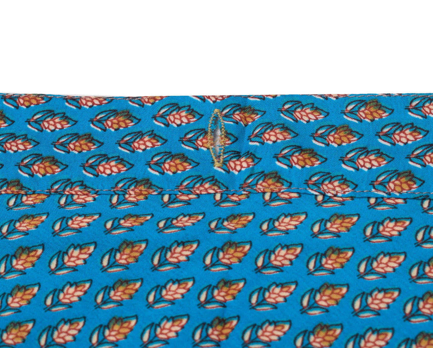 Sushila Vintage Art Silk Saree Magic Wrap Reversible Skirt Beach Dress Floral Blue