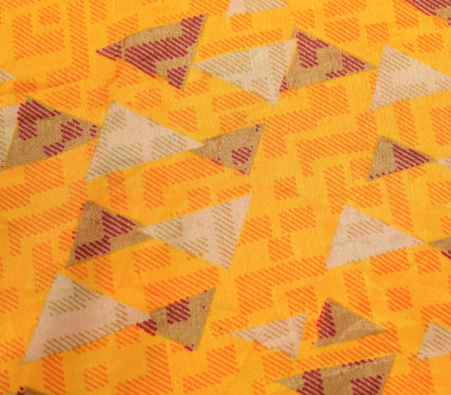 Sushila Vintage Art Silk Saree Magic Wrap Reversible Skirt Yellow Beach Dress