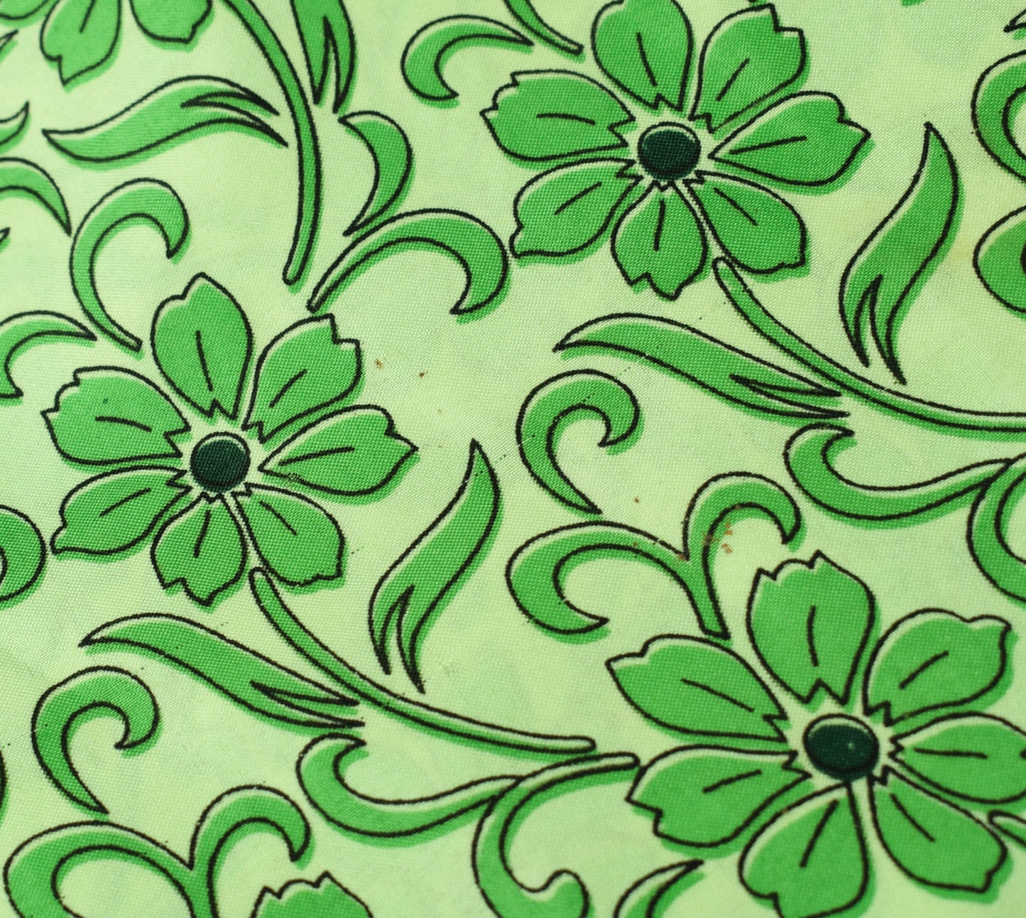 Sushila Vintage Green Floral Magic Wrap Reversible Skirt Art Silk Saree Beach Dress