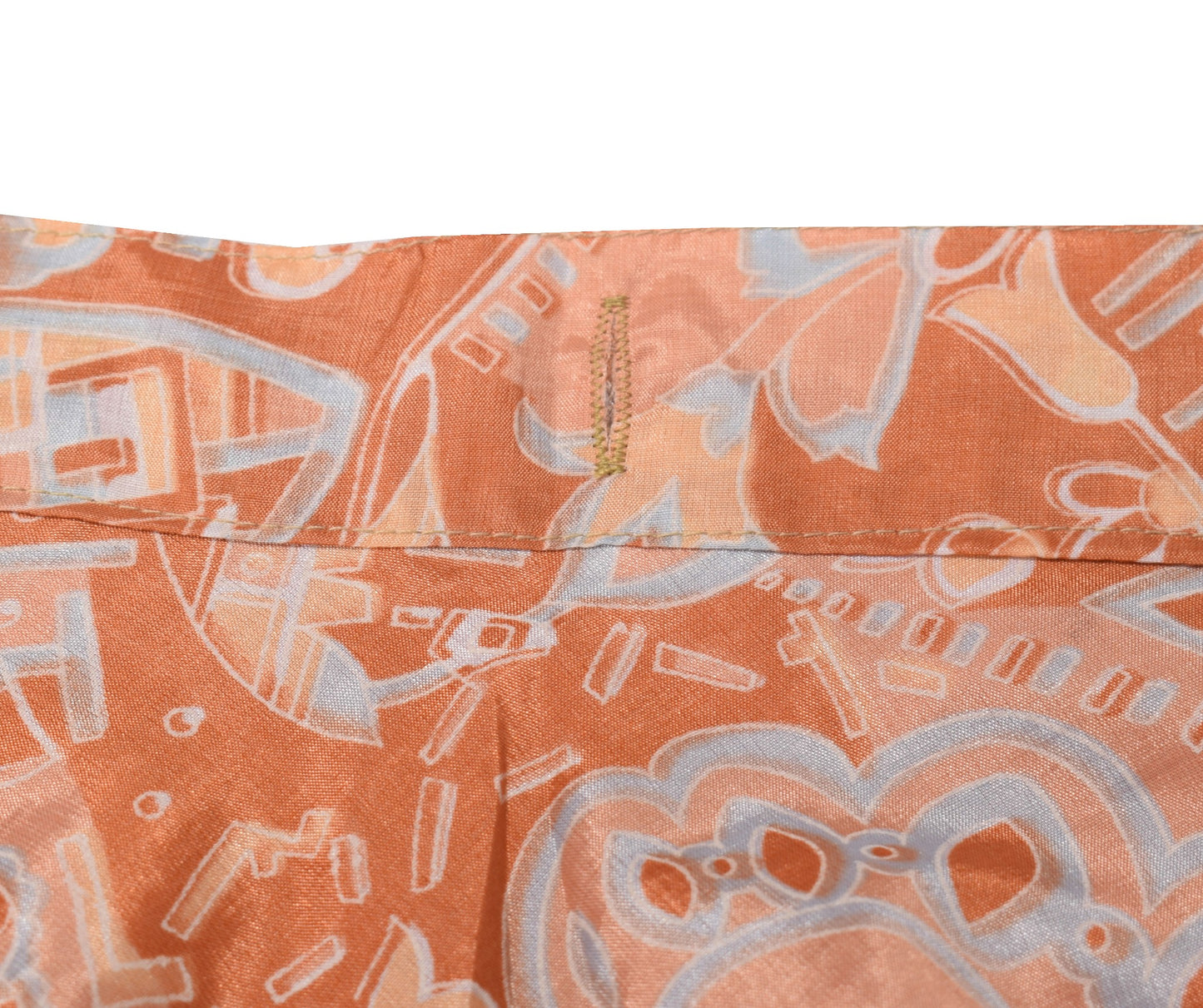 Sushila Vintage Art Silk Saree Magic Wrap Reversible Skirt BeachDress Brown Boho