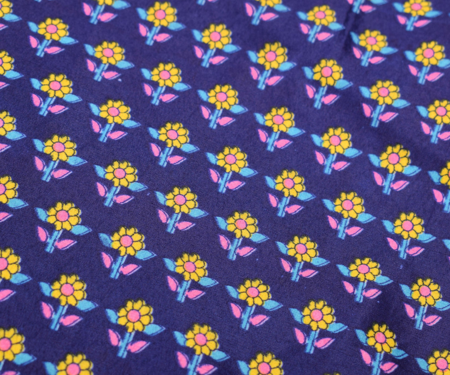 Sushila Vintage Art Silk Saree Magic Wrap Reversible Floral Blue Skirt Beach Dress