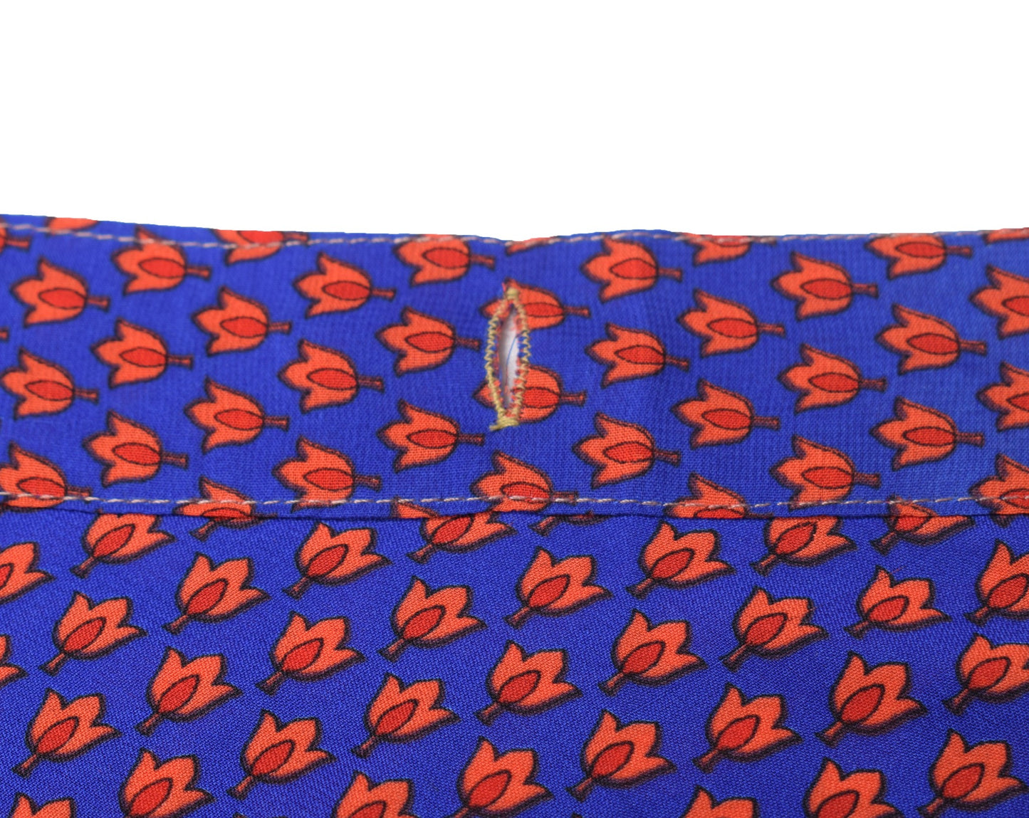 Sushila Vintage Red Blue Saree Magic Wrap Reversible Skirt Beach Art Silk Dress Boho