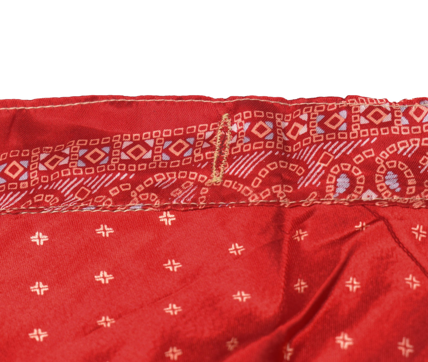 Sushila Vintage Art Silk Saree Magic Wrap Reversible Skirt Maroon Beach Dress