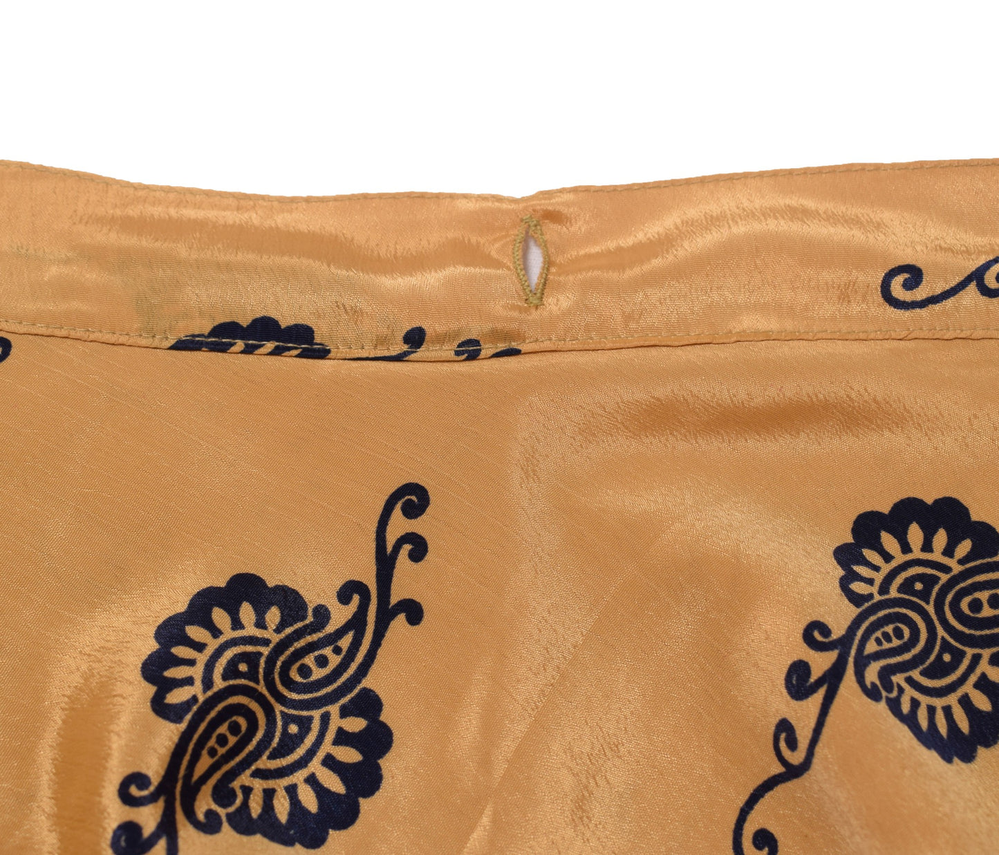 Sushila Vintage Art Silk Saree Magic Wrap Brown Reversible Skirt Beach Dress