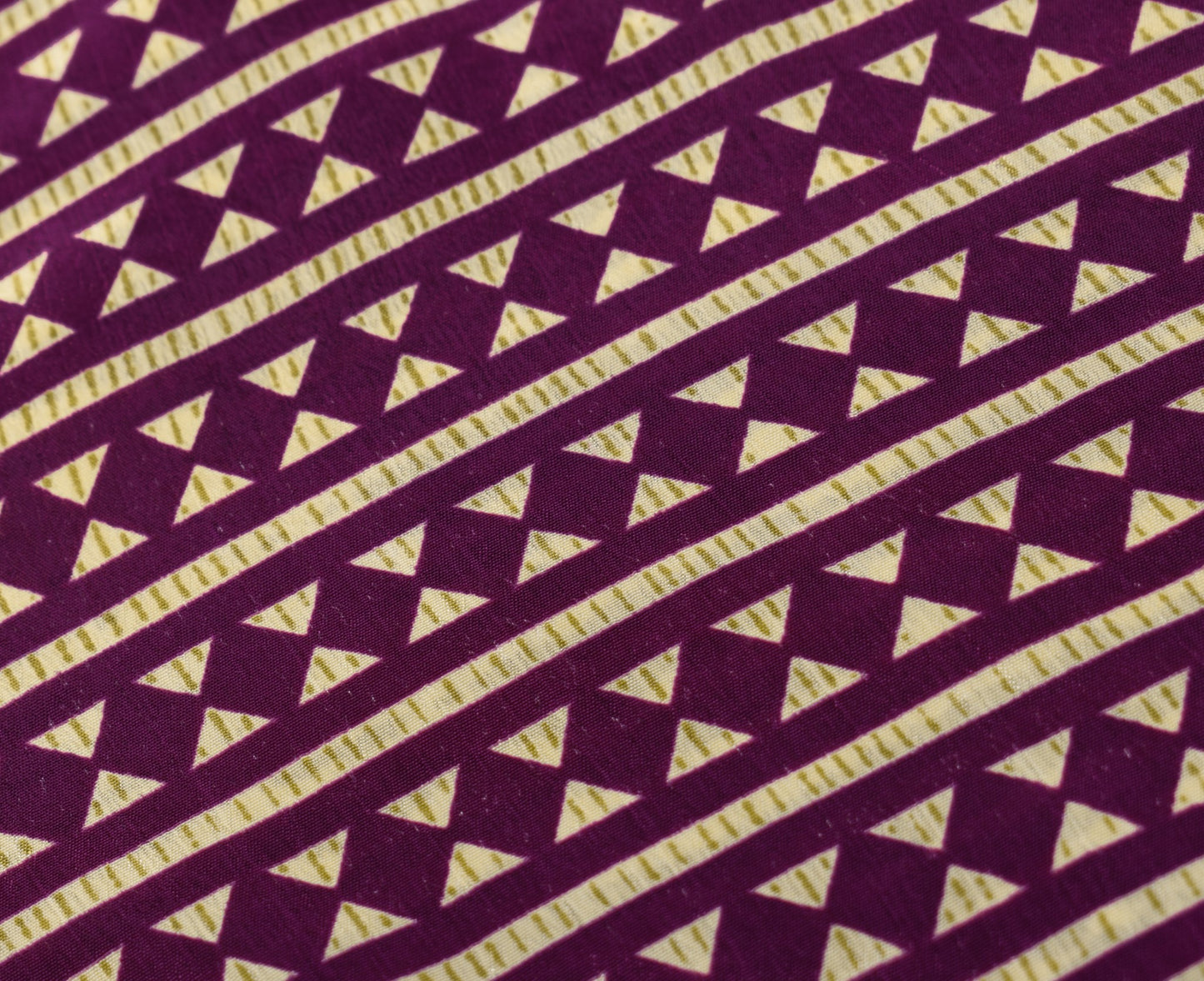 Sushila Vintage Deep Purple Saree Magic Wrap Reversible Skirt Art Silk Beach Dress