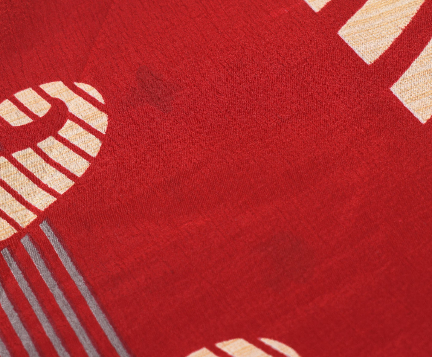 Sushila Vintage Red Art Silk Saree Magic Wrap Reversible Skirt Boho Beach Dress