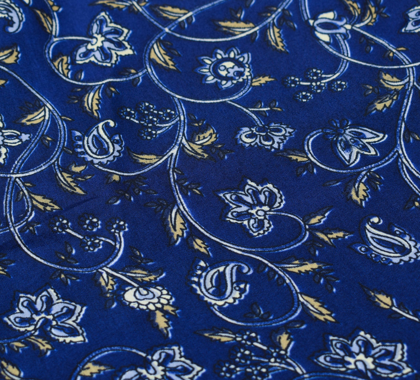 Sushila Vintage Art Silk Saree Magic Wrap Reversible Blue Boho Skirt BeachDress