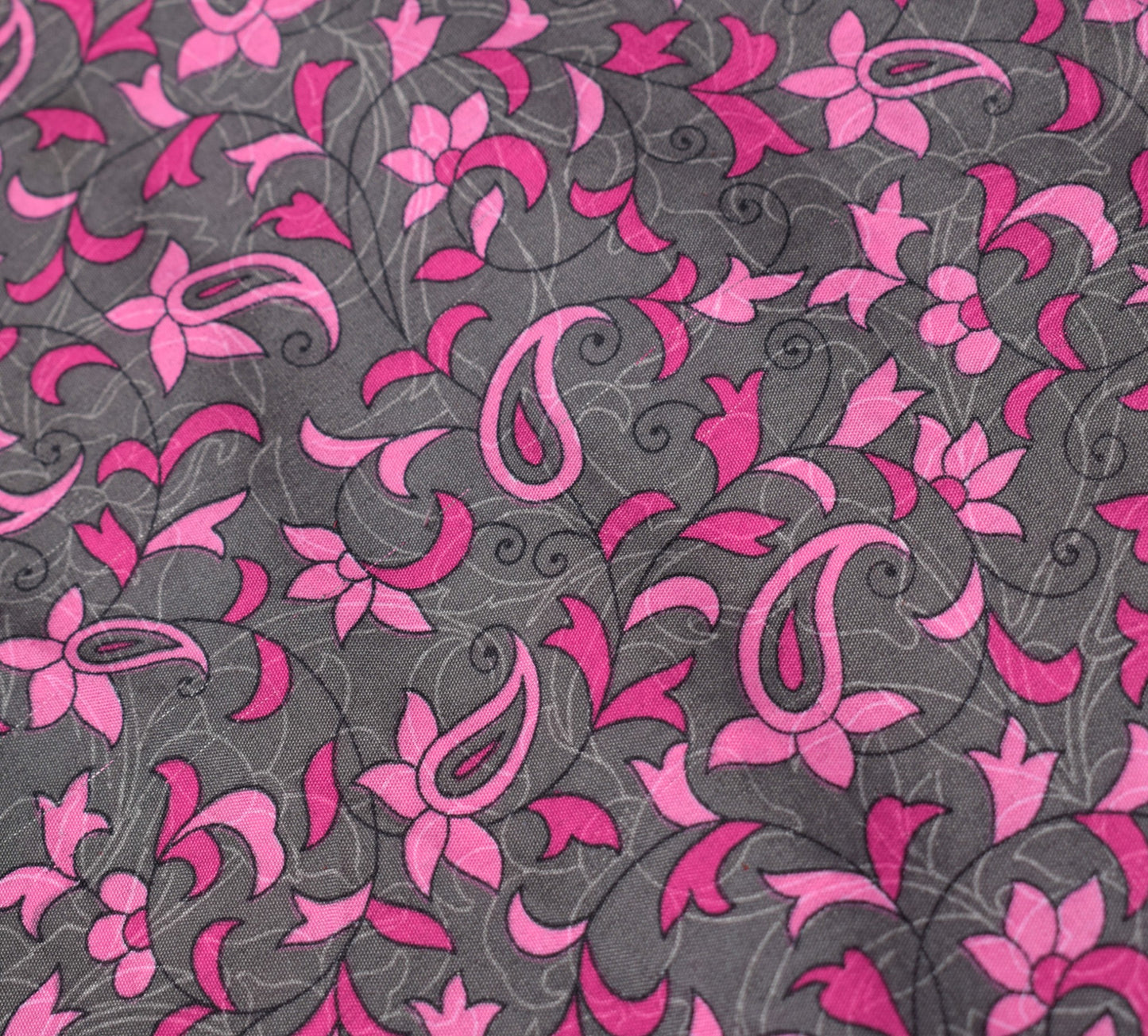 Sushila Vintage Pink Art Silk  Saree Magic Wrap Reversible Skirt Paisley Beach Dress