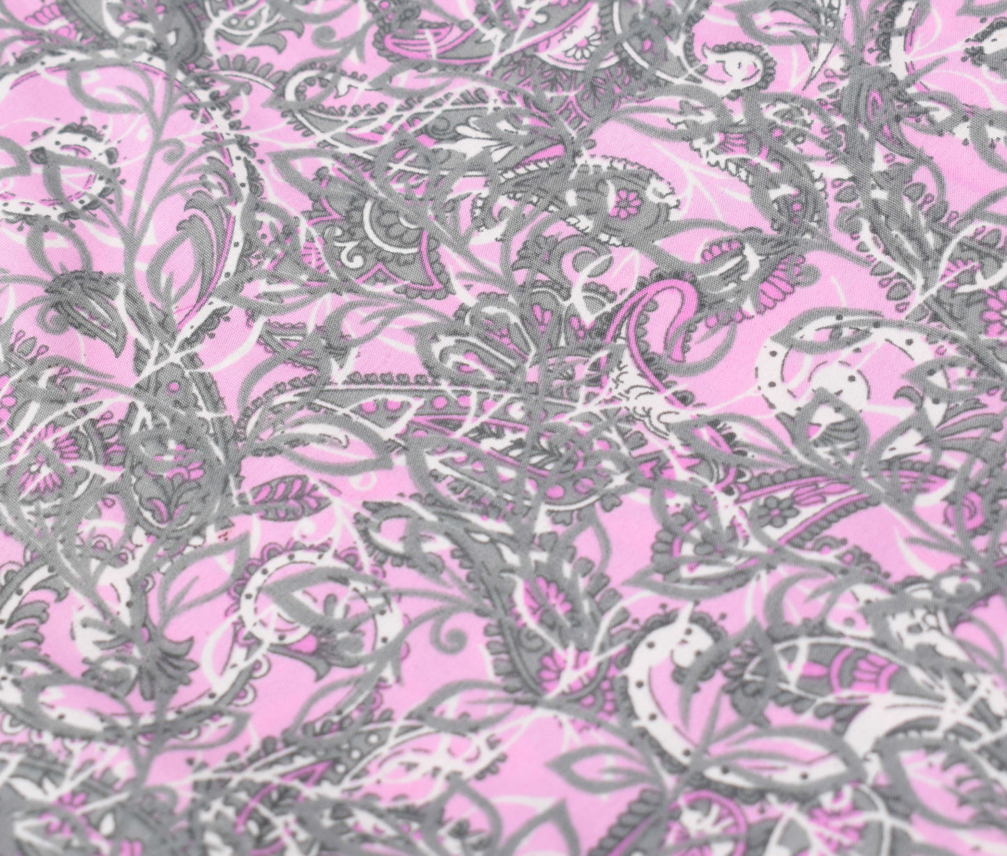 Sushila Vintage Pink Art Silk  Saree Magic Wrap Reversible Skirt Paisley Beach Dress