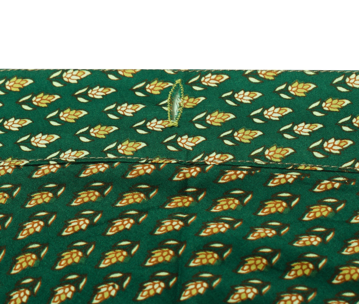 Sushila Vintage Art Silk Saree Magic Wrap Reversible Skirt Green Floral Dress