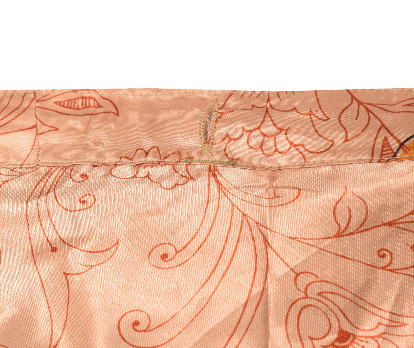 Sushila Vintage Art Silk Saree Magic Wrap Reversible Skirt Floral Beach Dress
