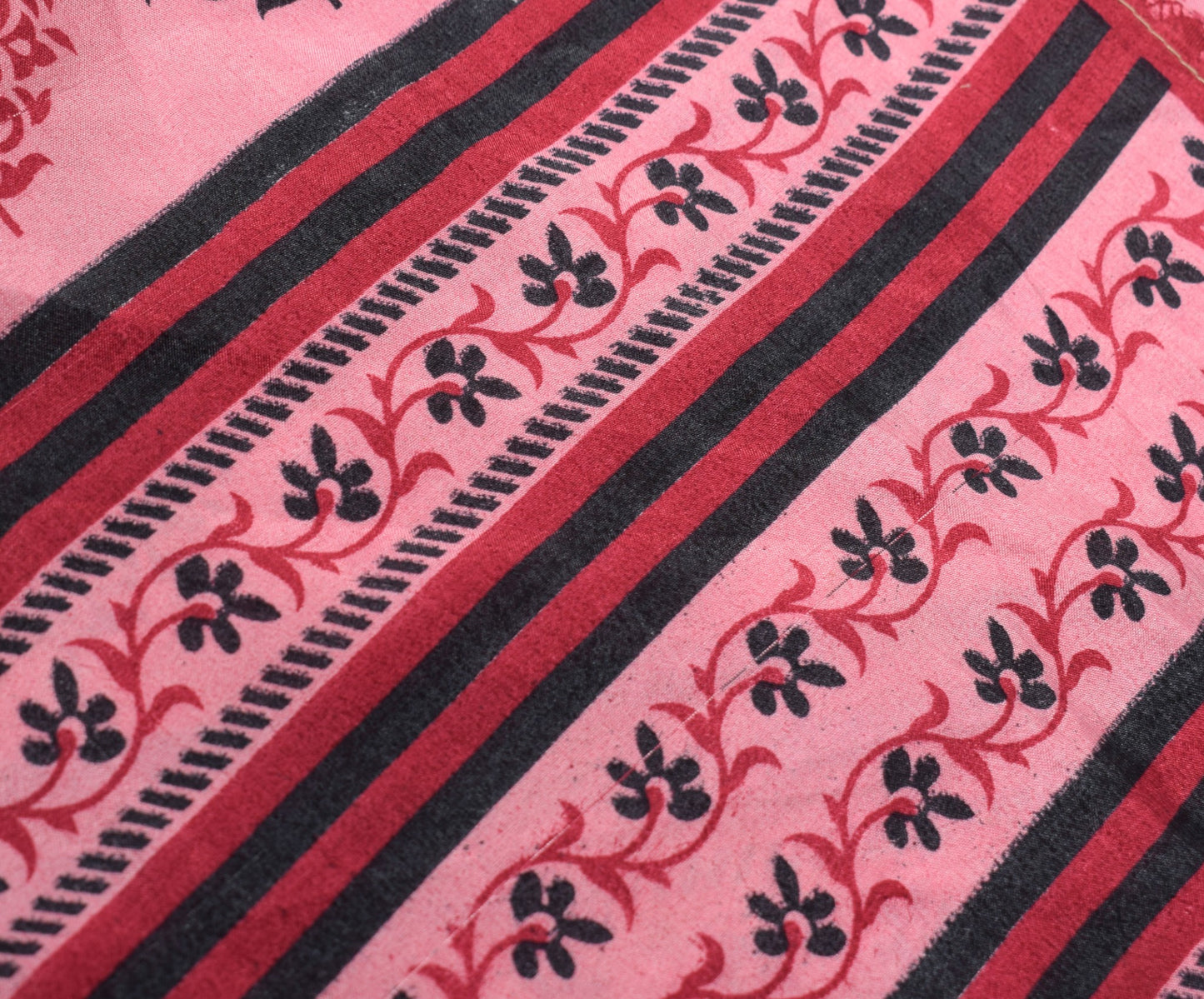 Sushila Vintage Art Silk Saree Magic Wrap Reversible Skirt Beach Dress Pink Boho