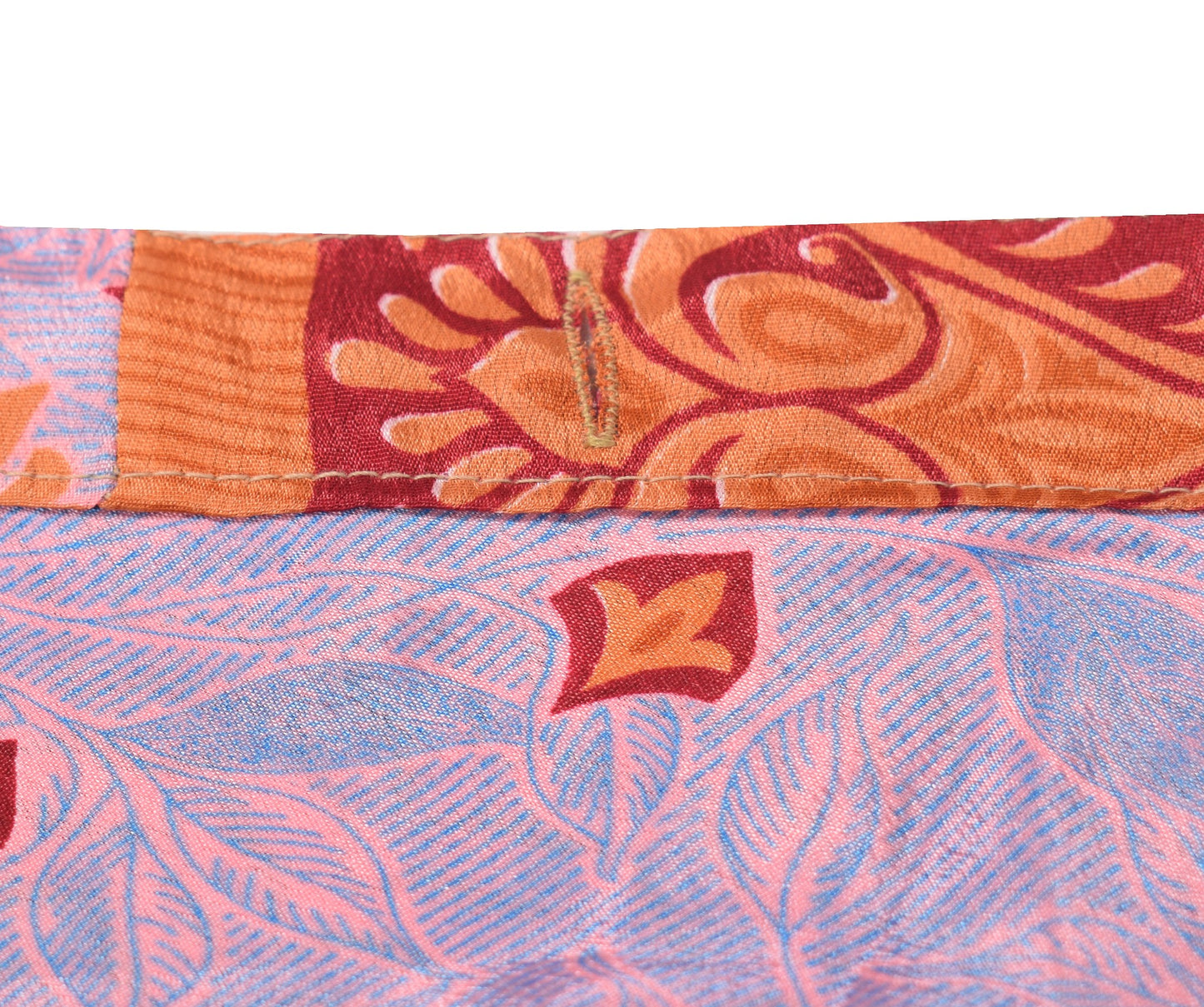 Sushila Vintage Art Silk Saree Magic Wrap Reversible Skirt Beach Dress Pink Boho