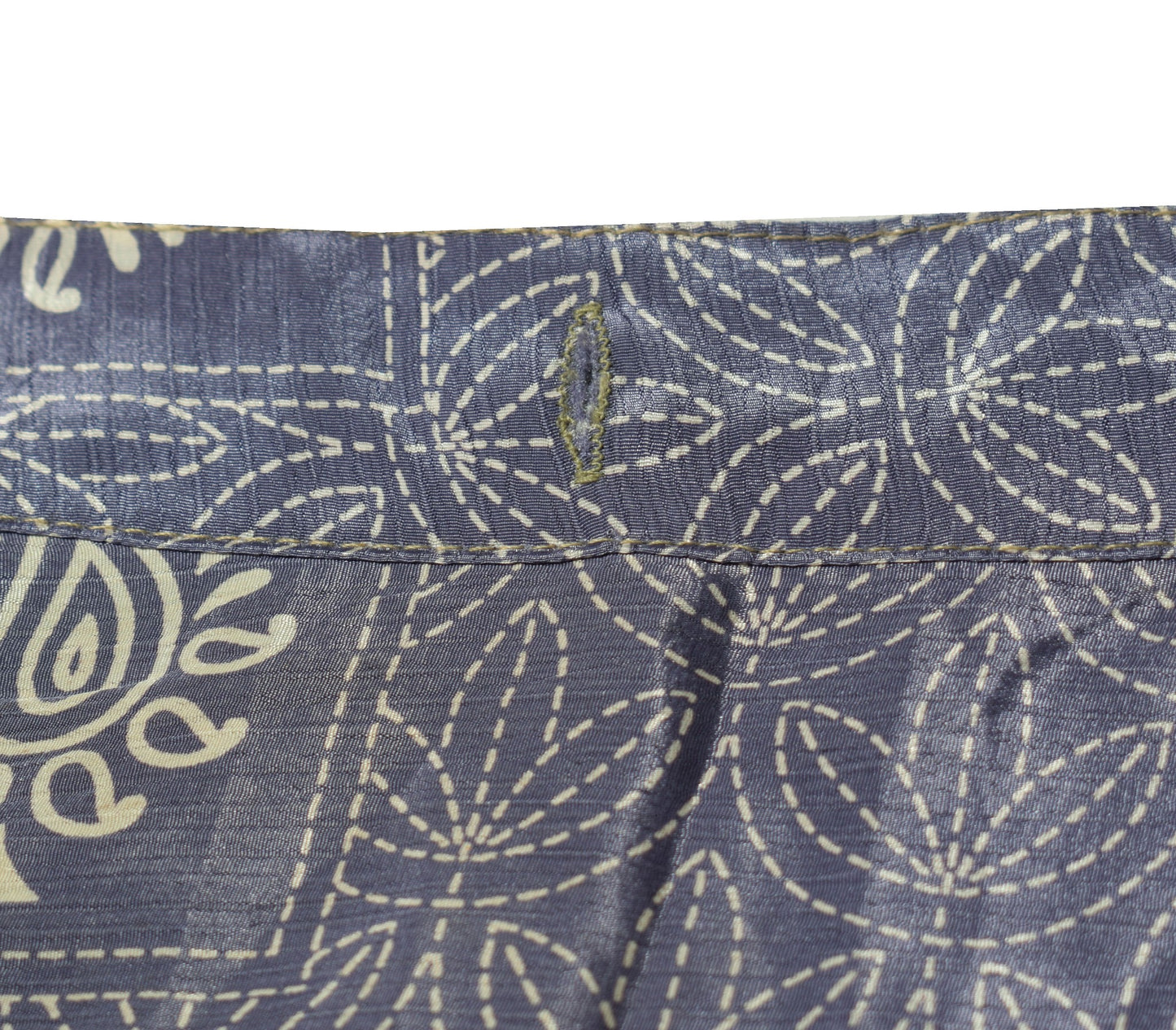 Sushila Vintage Saree Magic Wrap Reversible Art Silk Floral Skirt Beach Dress