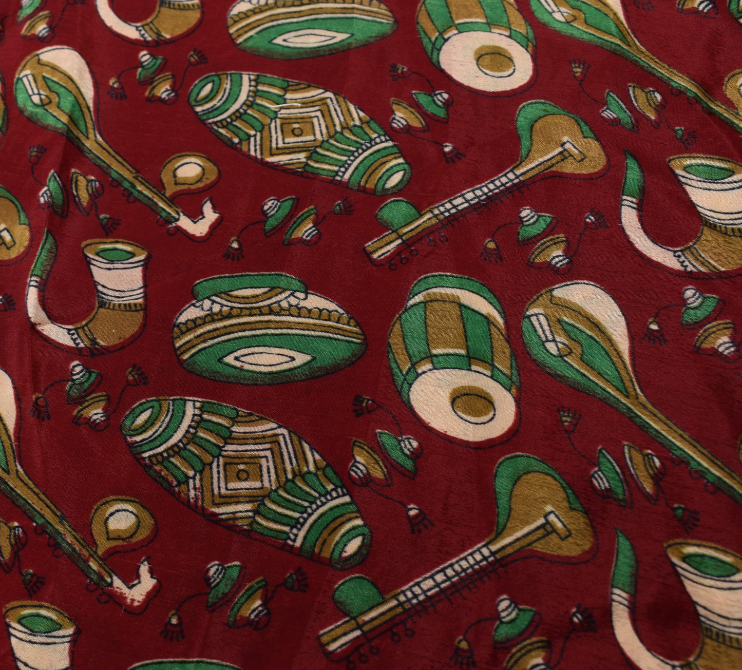Sushila Vintage Saree Magic Wrap Reversible Skirt Art Silk Maroon Beach Dress