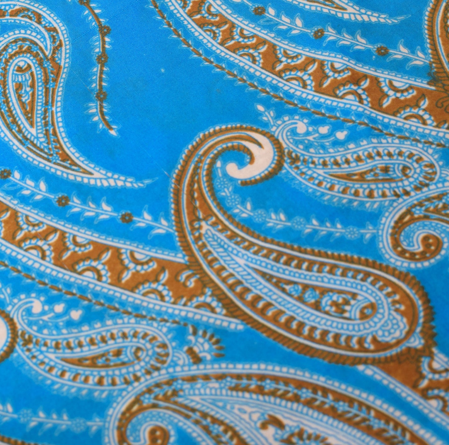 Sushila Vintage Art Silk Saree Magic Wrap Reversible Skirt Turquoise Blue Dress