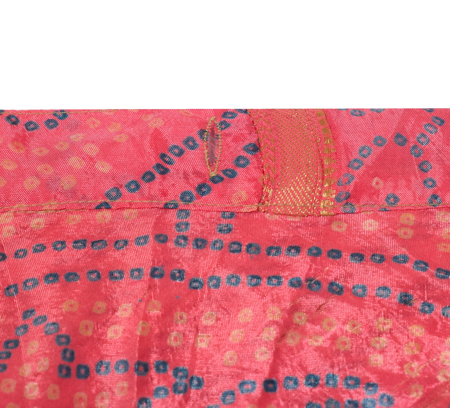Sushila Vintage Saree Magic Wrap Pink Art Silk Reversible Skirt Beach Dress Boho