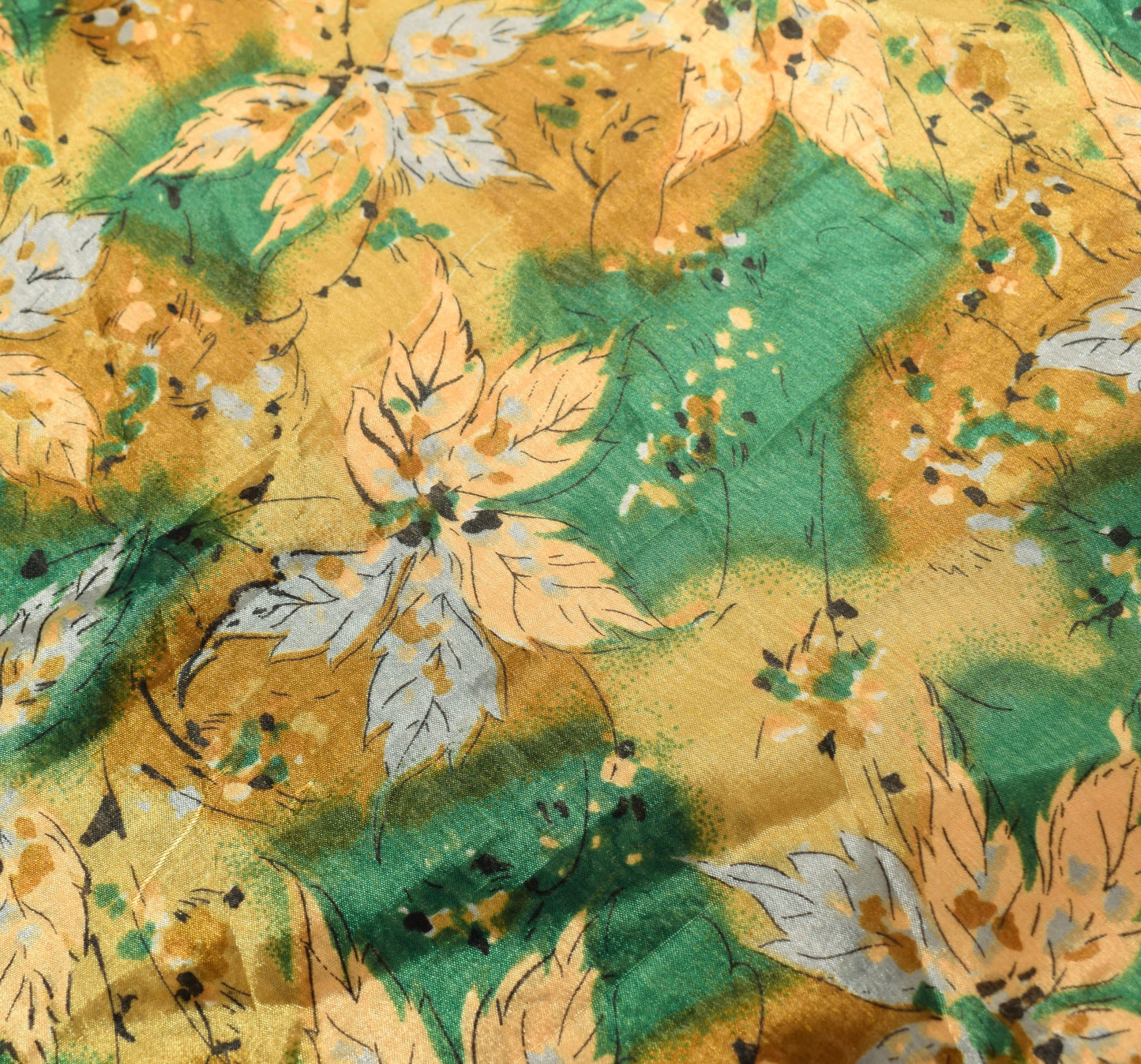 Sushila Vintage Saree Magic Wrap Reversible Skirt Floral Art Silk Beach Dress