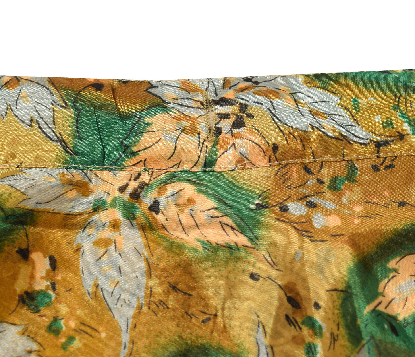 Sushila Vintage Saree Magic Wrap Reversible Skirt Floral Art Silk Beach Dress