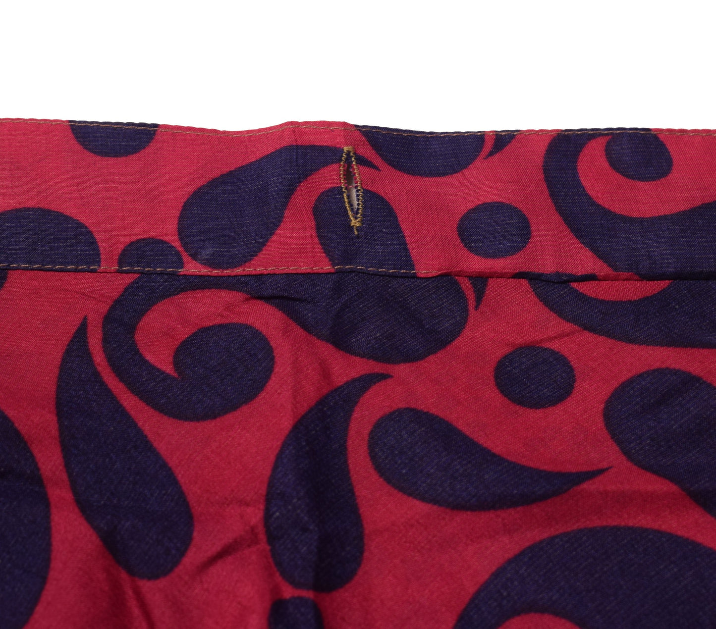 Sushila Vintage Dark Pink Saree Magic Wrap Reversible Skirt Art Silk BeachDress