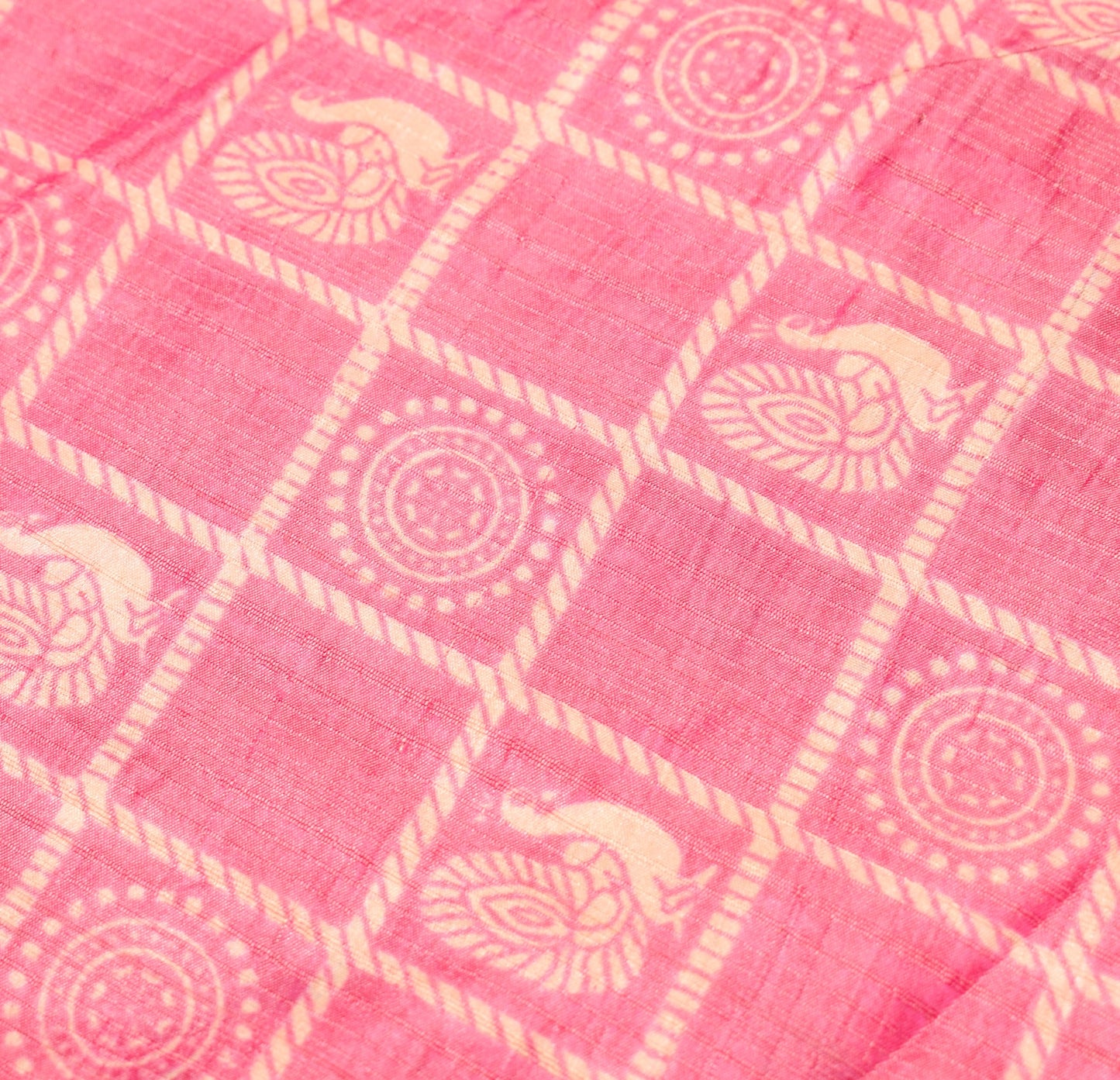 Sushila Vintage Magic Wrap Reversible Skirt Ikat Print Art Silk Saree Beach Dress