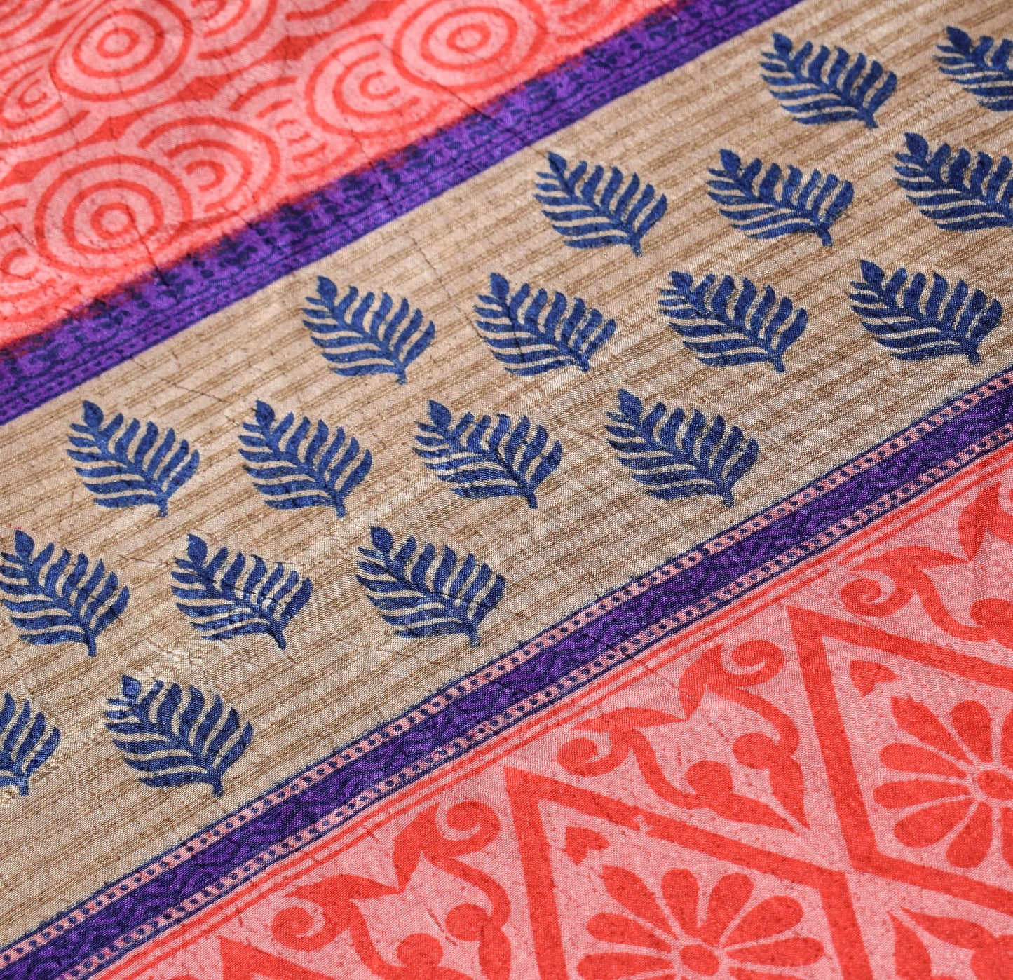 Sushila Vintage Art Silk Saree Magic Wrap Reversible Skirt Beach Dress Boho Pink