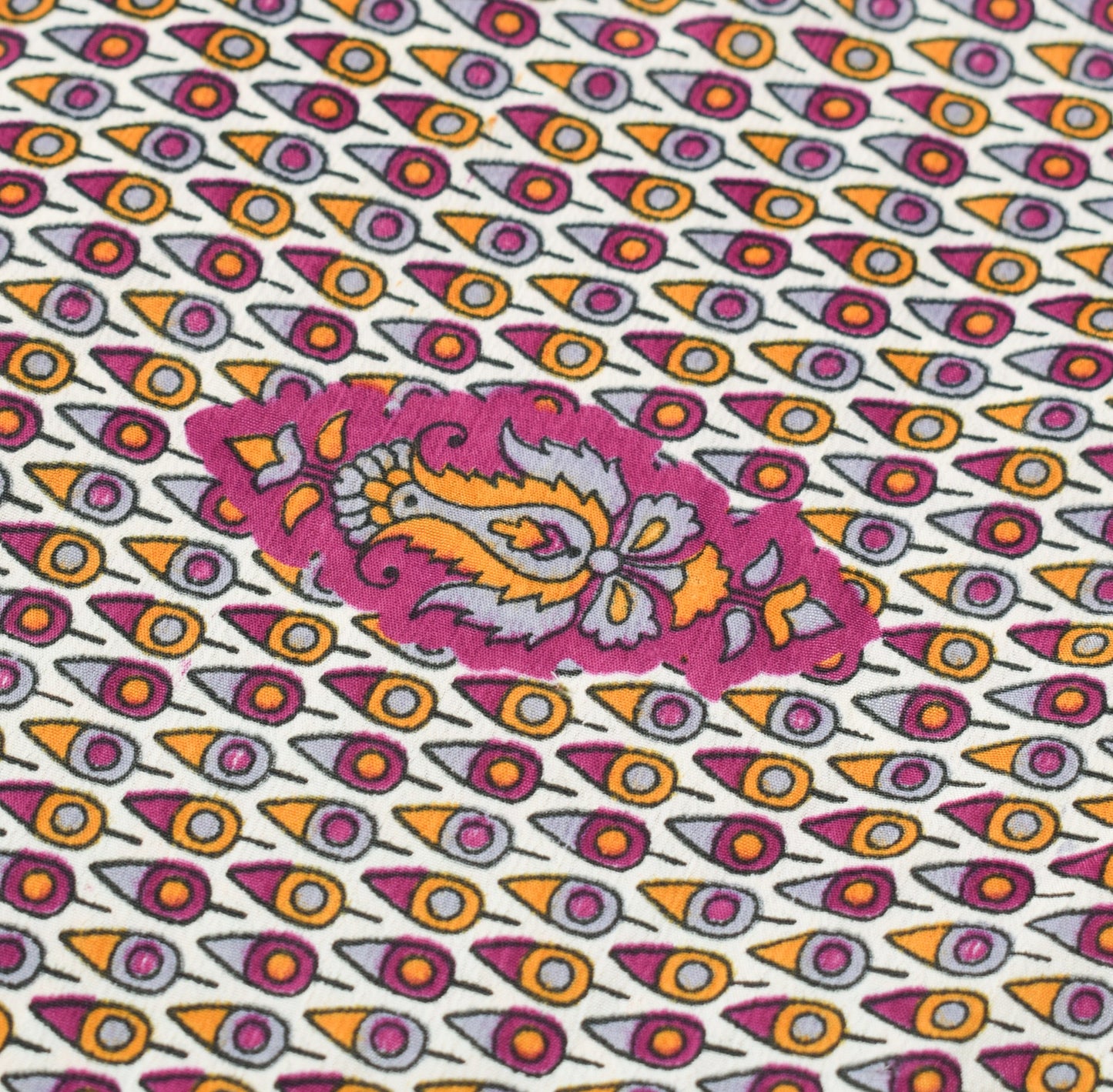 Sushila Vintage Art Silk Saree Magic Wrap Reversible Skirt Beach Dress Magenta