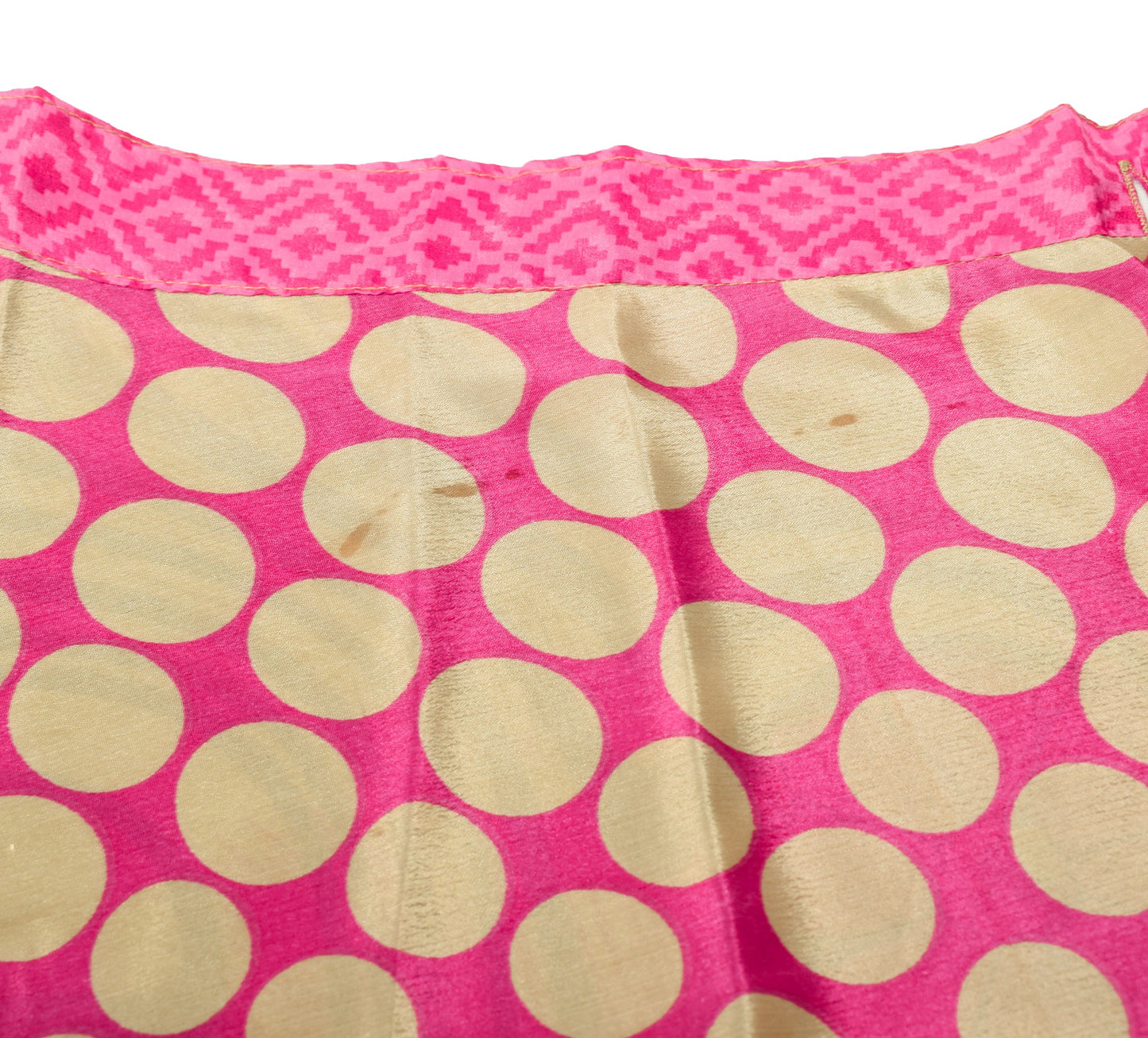 Sushila Vintage Art Silk Saree Magic Wrap Reversible Skirt Magenta Beach Dress