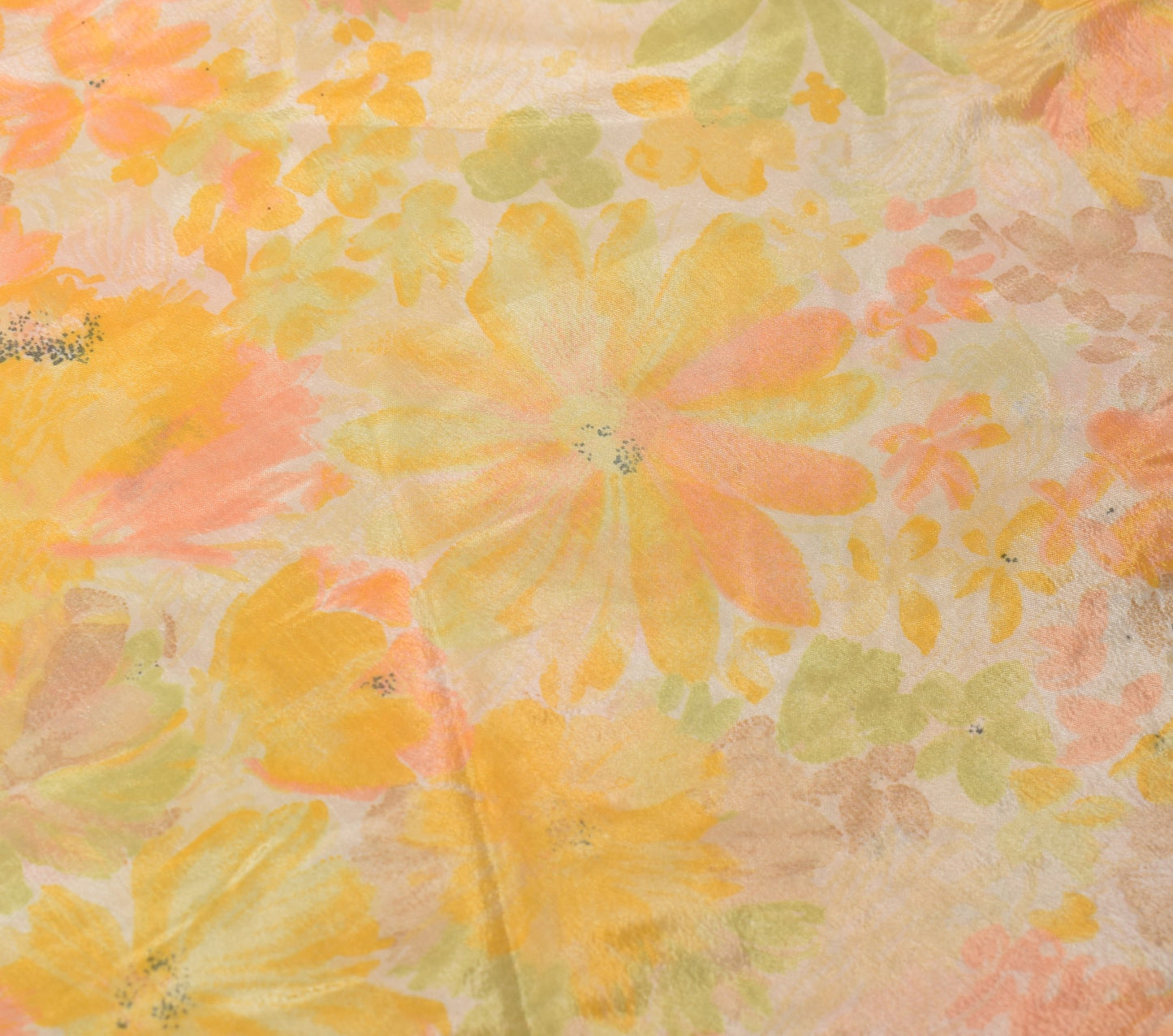 Sushila Vintage Art Silk Saree Magic Wrap Reversible Skirt Beach Dress Yellow