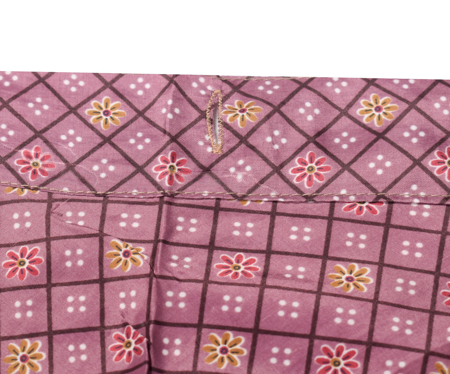 Sushila Vintage Art Silk Mauve Saree Magic Wrap Reversible Skirt Beach Dress