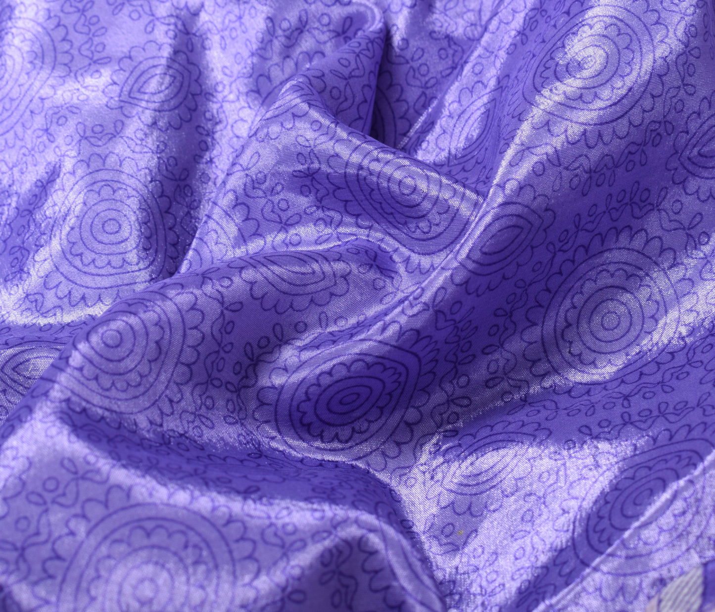 Sushila Vintage Lavender Art Silk Saree Magic Wrap Reversible Skirt Beach Dress