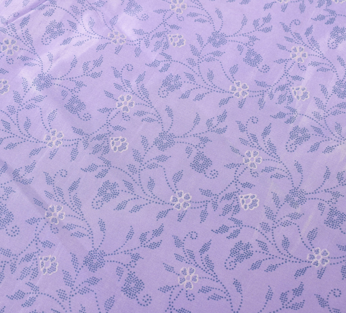 Sushila Vintage Lavender Saree Magic Wrap Reversible Skirt Art Silk Beach Dress