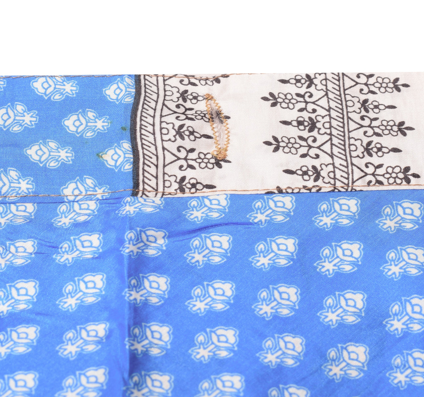 Sushila Vintage Saree Magic Wrap Reversible Skirt Beach Dress  Art Silk Hippie
