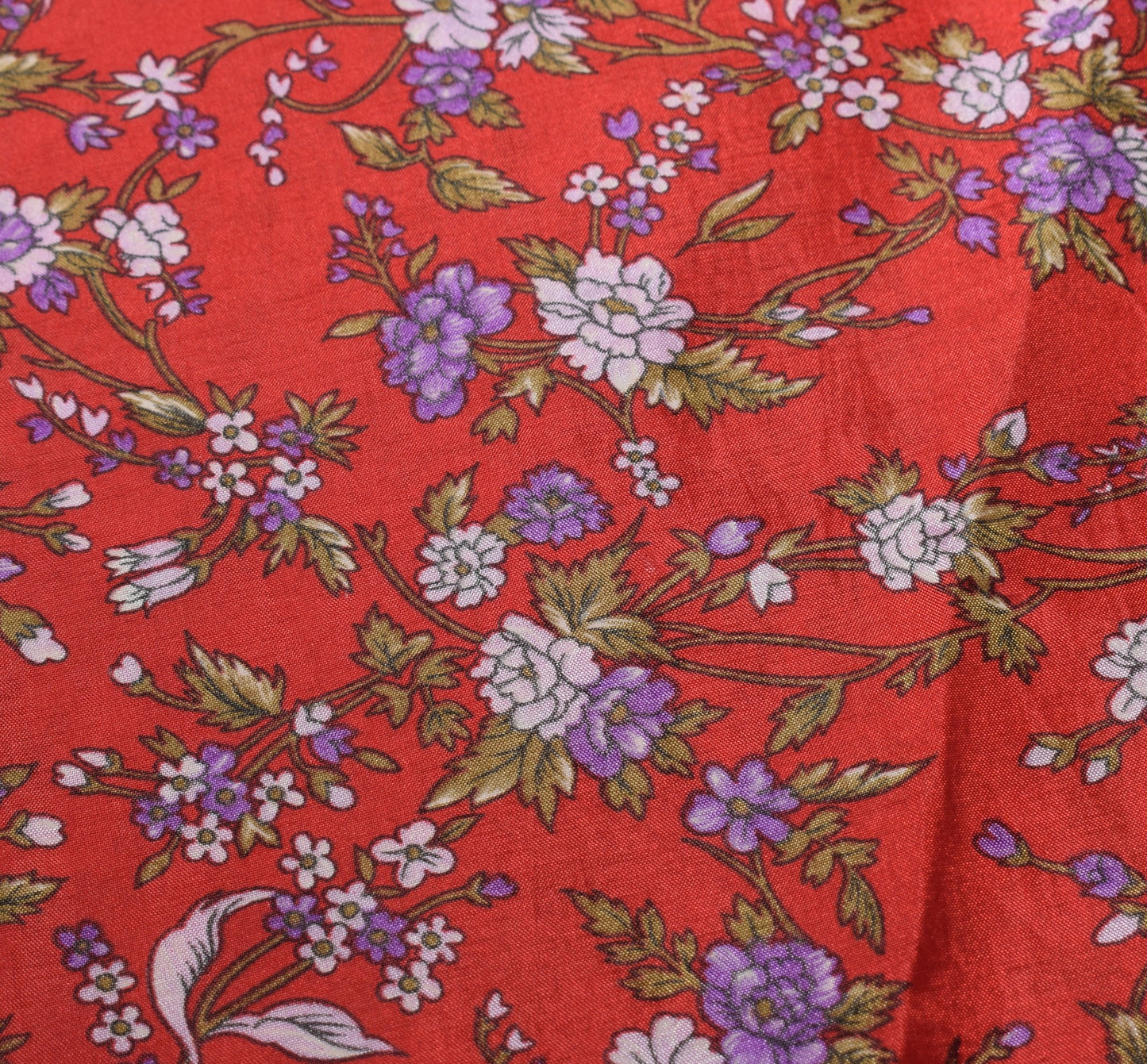 Sushila Vintage Floral Art Silk Saree Magic Wrap Reversible Skirt Beach Dress