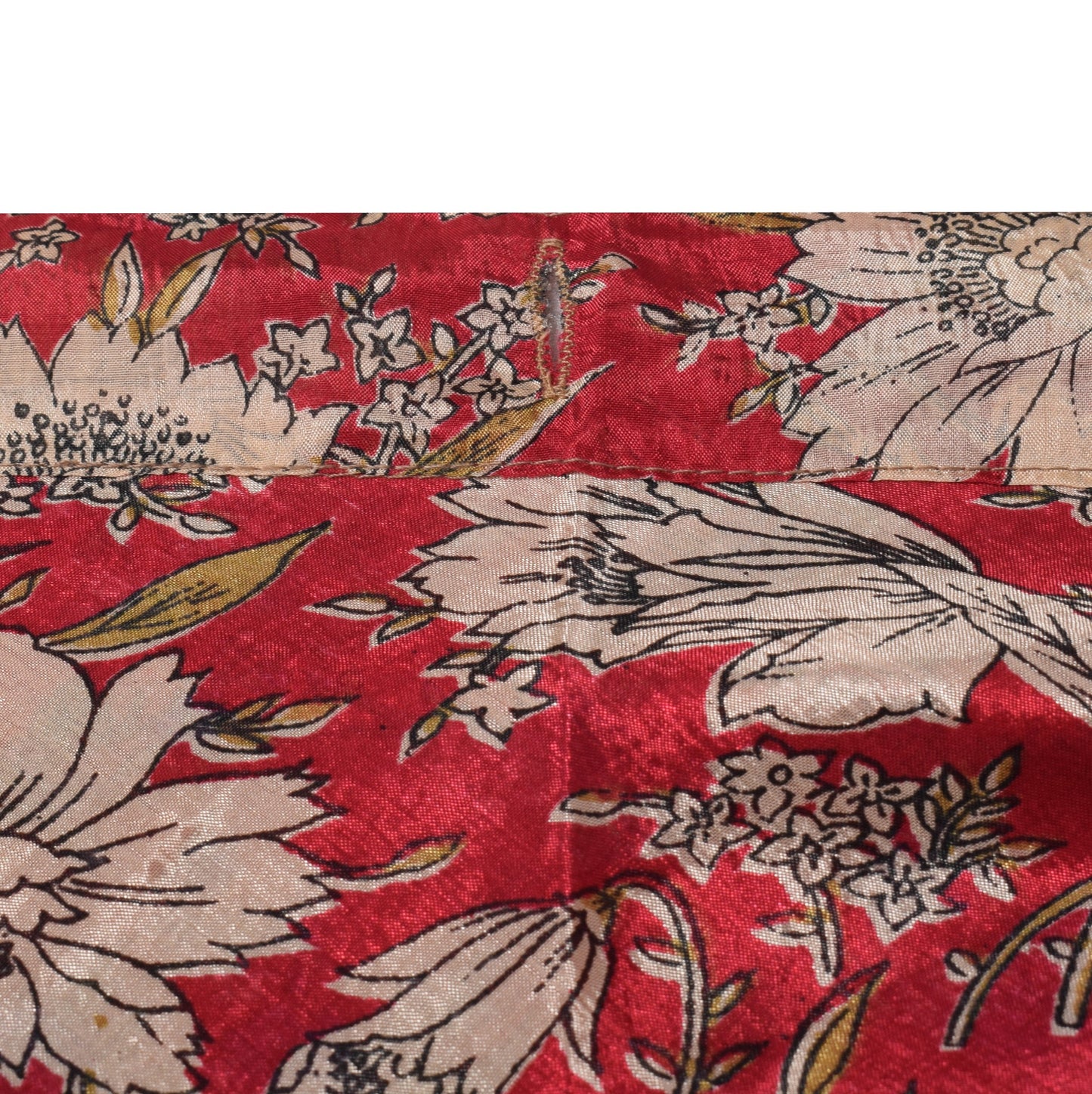 Sushila Vintage Floral Art Silk Saree Magic Wrap Reversible Skirt Beach Dress