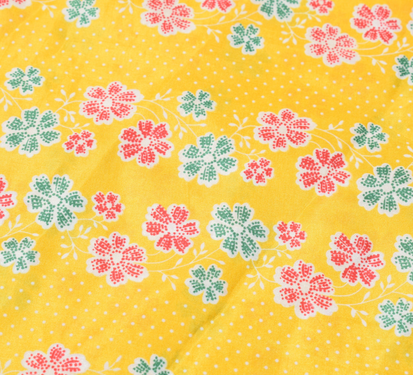 Sushila Vintage Yellow Art Silk Saree Magic Wrap Reversible Skirt Beach Dress